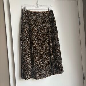 J. Crew Cheetah Print Midi Skirt